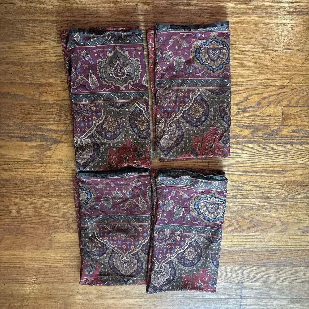 VTG Ralph Lauren Home Equestrian Paisley Standard Pillowcases Shams Set /4